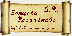 Samuilo Mošorinski vizit kartica
